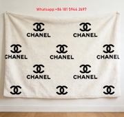 Chanel Allover CC Logo Monochrome Flannel Throw Blanket IMG_7147